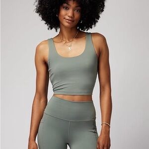 Sleek Olive Green Activewear top